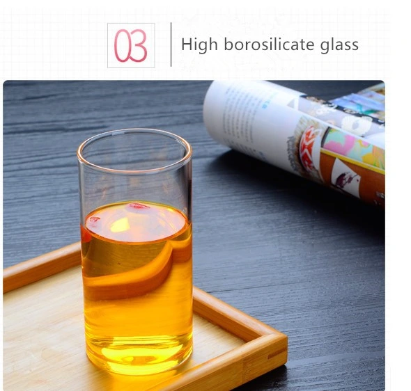 High Temperature Resistant Transparent Glass Juice Glass, Breakfast Milk Glass