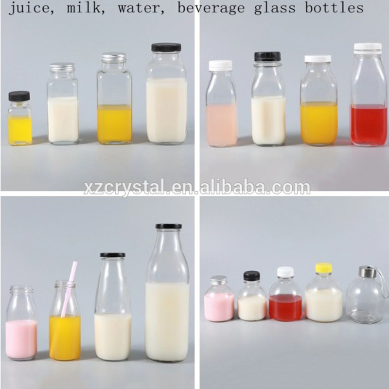 3oz 6oz 10oz Flat Flask Glass Aclhol Liquor Beverage Wine Bottle with Metal Lid