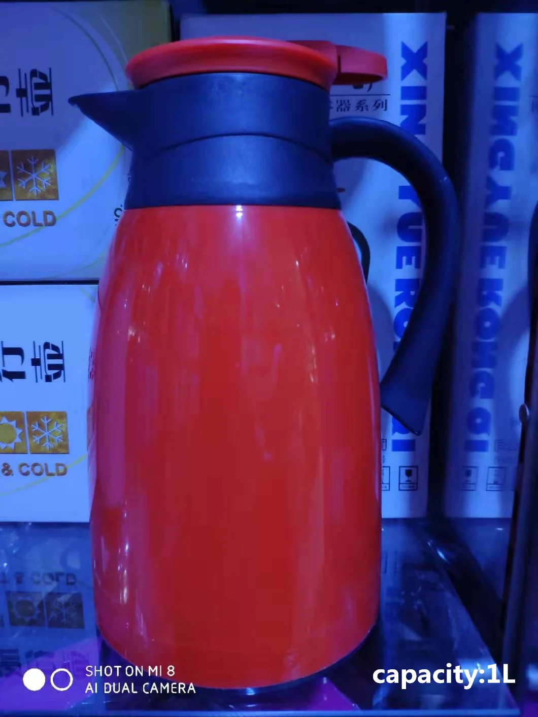 Plastic Vacuum Flask Thermos 1L 1.6L Coffee Pot Flask