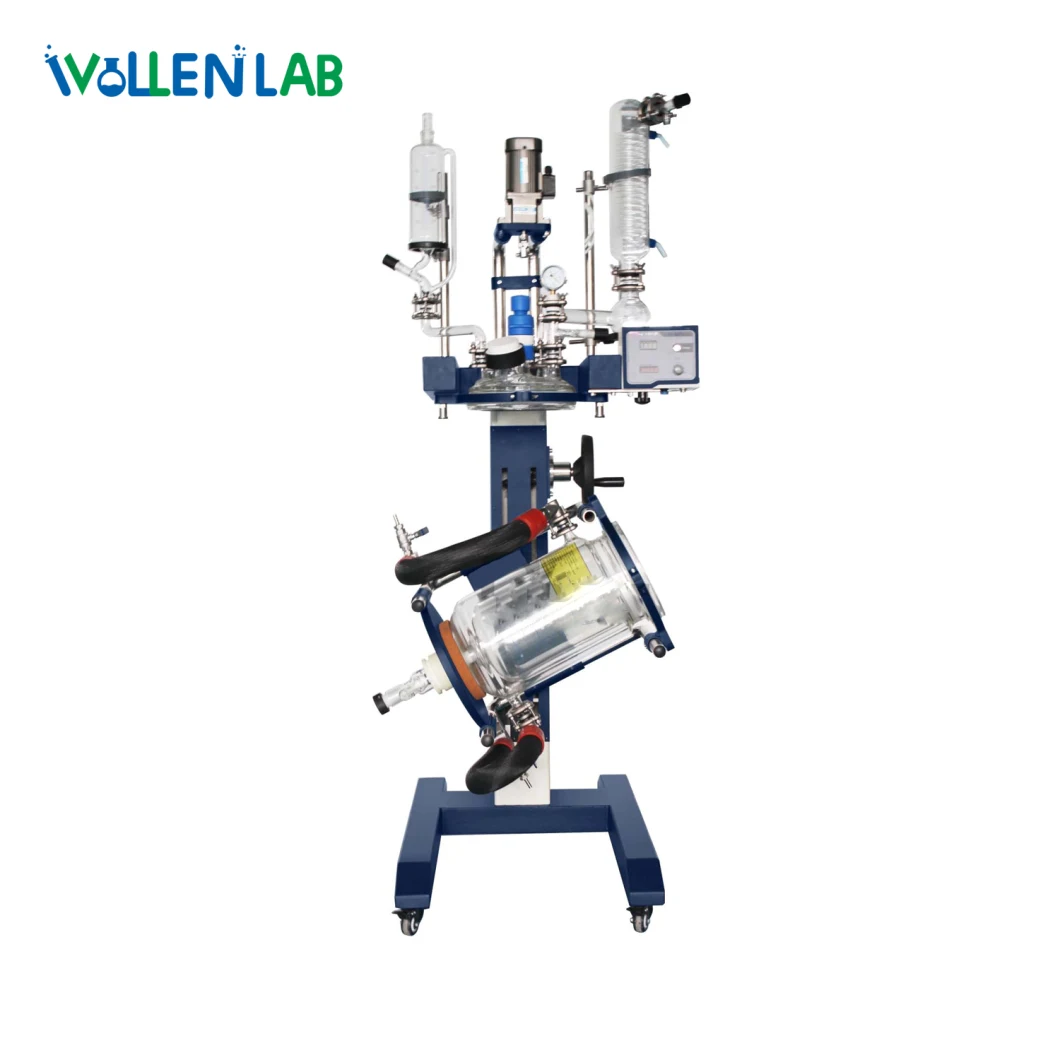 China Manufacture Lab Chemistry Equipment Continuous Stirred Lifted Glass Reactor