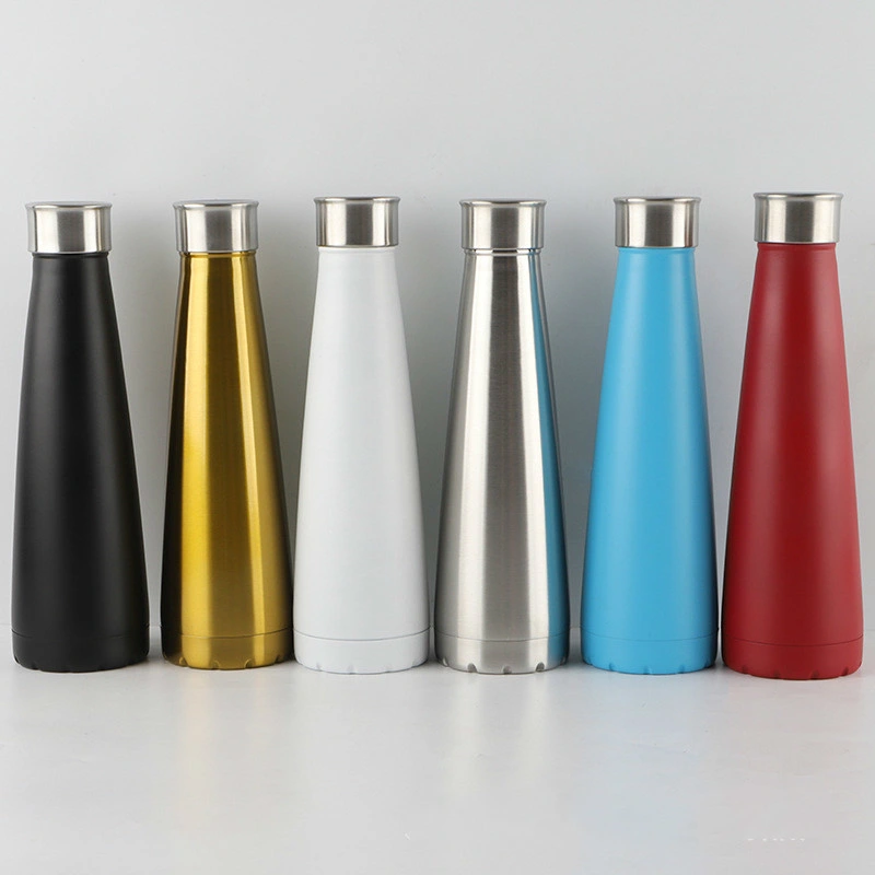 Wholesale 304 Stainless Steel Second Generation Cola Bottle Erlenmeyer Flask with Lid