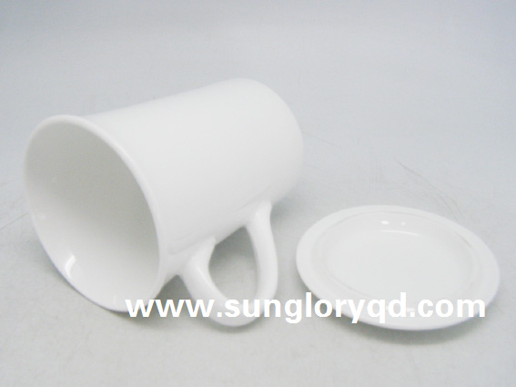 12oz Funnel-Shaped Porcelain Mug of Mkb098