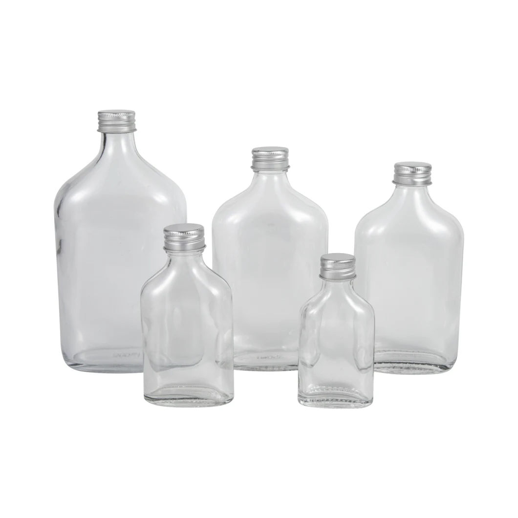 300ml Flask Glass Bottle with Aluminum Screw Cap