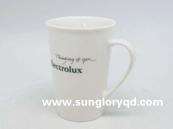 Funnel-Shaped Porcelain Mug for Advertising Promotion of Mkb100