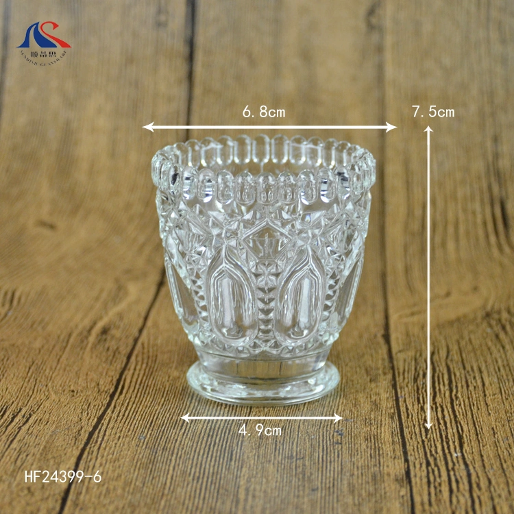 Diamond Drinking Glassware Set Handless Borosilicate Pyrex Glass Cup of Tea Sets