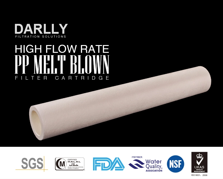 Darlly PP Melt Blown Large Diameter High Flow Filter Cartridge for RO Security Filtration