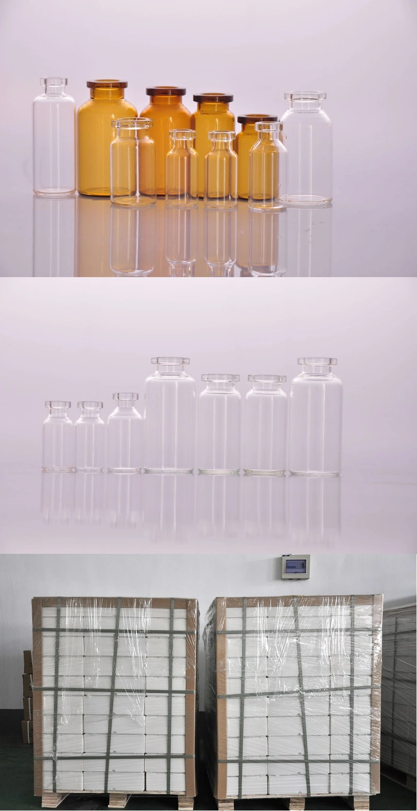 Clear Borosilicate 3.3 Glass Bottles Vials