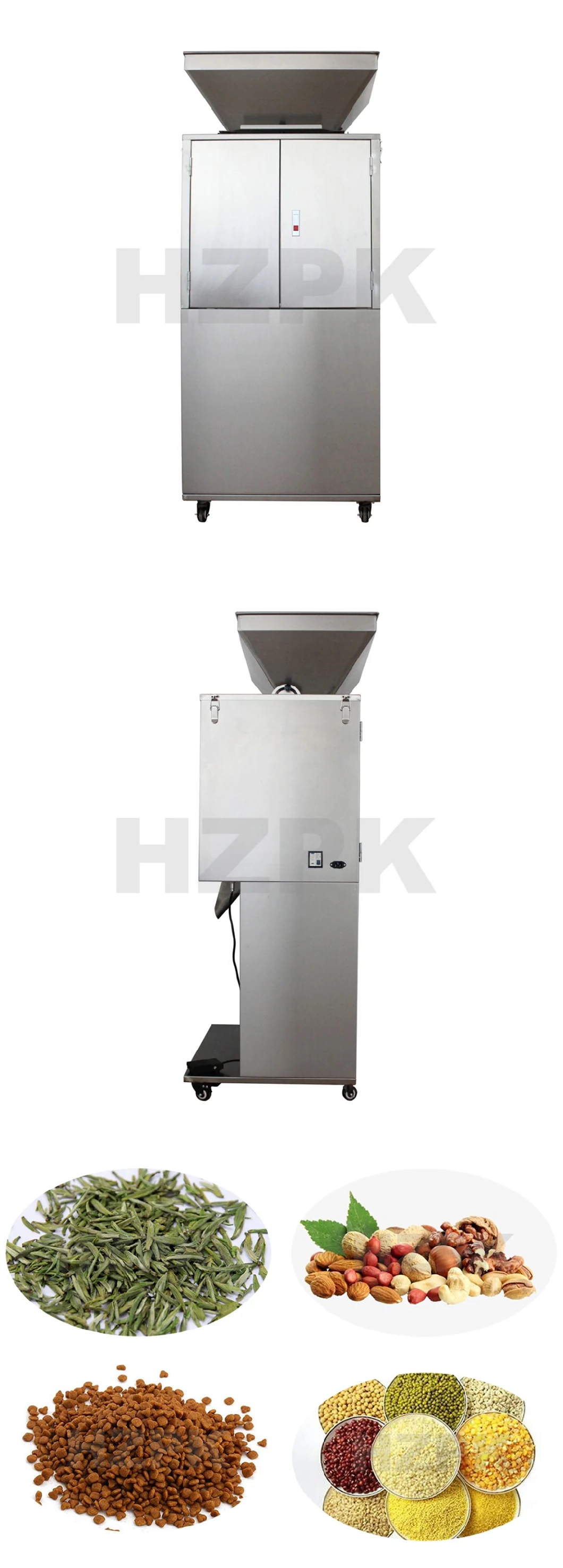 Hzpk Hzgf-2000 Semi Automatic Weighing Bottle Granules Filling Machine Price