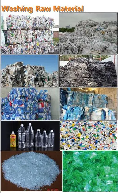 Plastic Pet Bottle Washing Recycling Machine/Waste Plastic Bottle Crushing Washing Drying Machinery