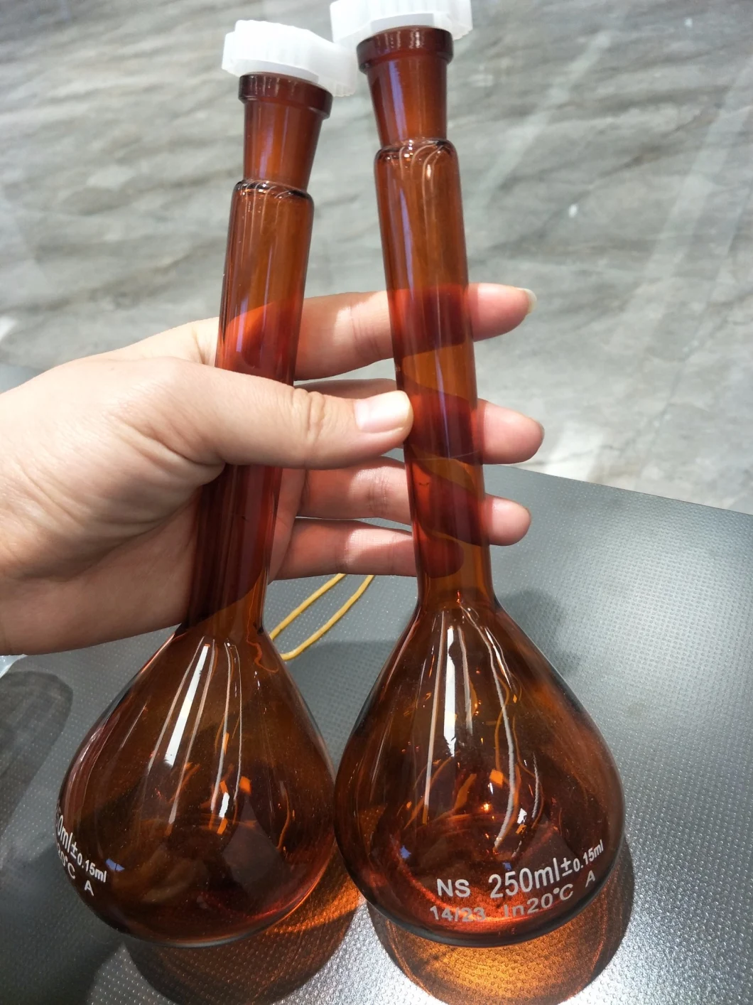 Volumetric Flask Amber