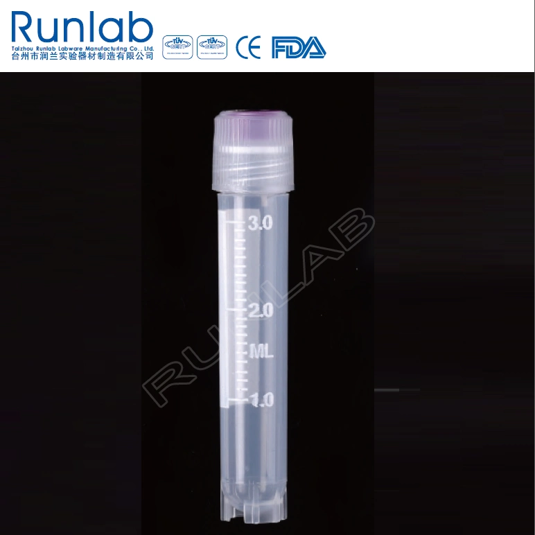 3ml External Thread Cryo Vial with Silicone Washer Seal