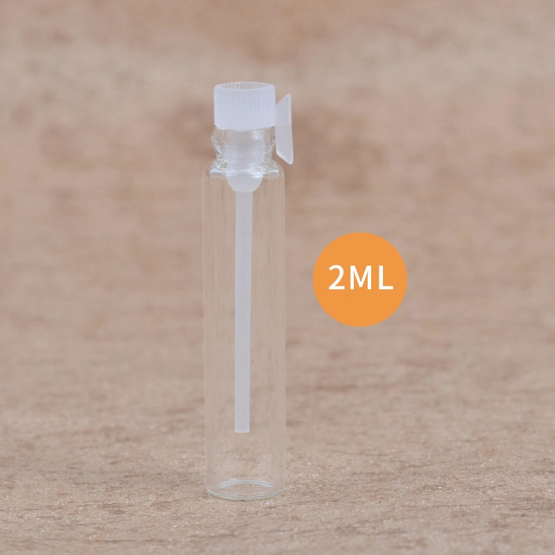 Mini Glass Perfume Vials Amber Essential Oil Bottle 1ml 2ml Laboratory Liquid Fragrance Bottle
