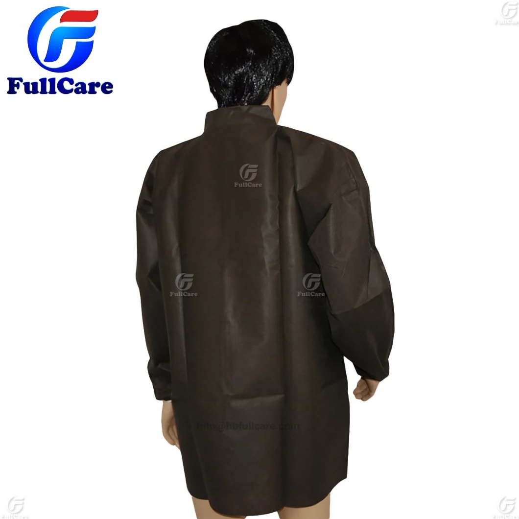 Nonwoven Lab Coat, Disposable Lab Coat, Medical Lab Coat, Doctor Lab Coat, Polypropylene Lab Coat, Protective Lab Coat, PP Lab Coat, SMS Lab Coat, Lab Coat