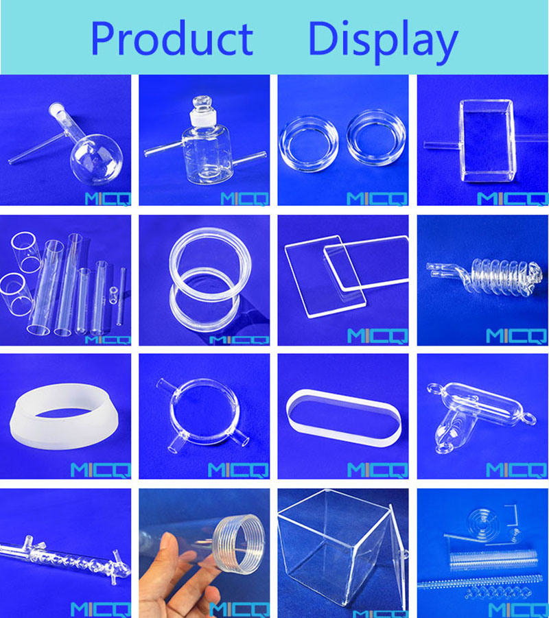 Custom Different Dimensions Fused Laboratory Quartz Glassware From China Factory