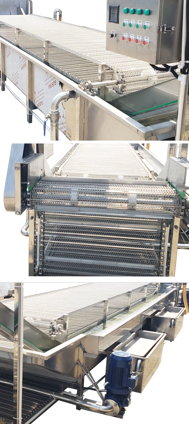 High Quality Vegetable and Fruit Washing and Drying Food Machine