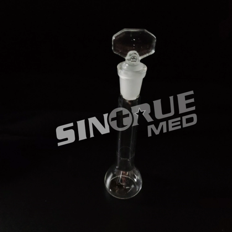 Lab Volumetric Flask with Ground-in Glass Stopper or Plastic Stopper