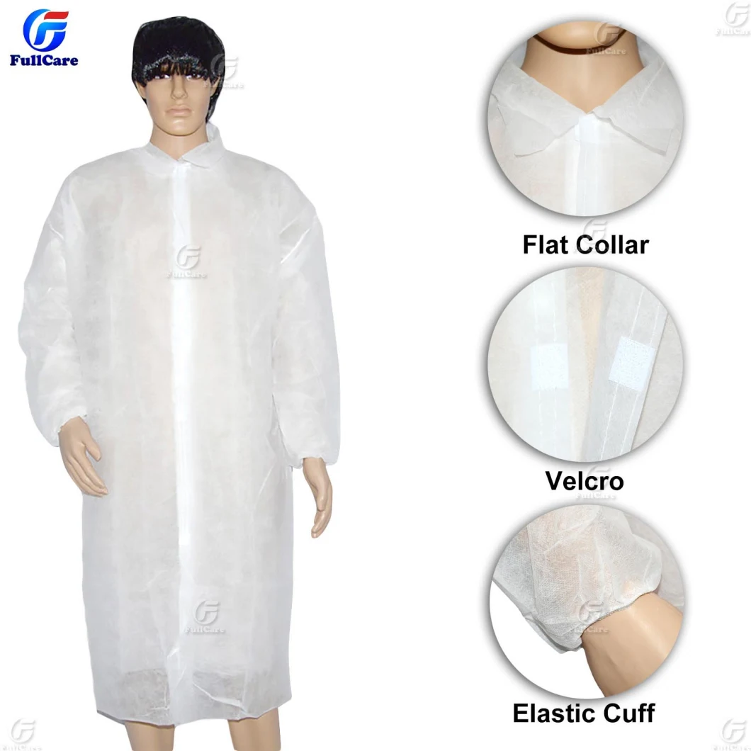 Nonwoven Lab Coat, Disposable Lab Coat, Medical Lab Coat, PP Lab Coat, SMS Lab Coat, Doctor Lab Coat, Polypropylene Lab Coat, Lab Coat, Protective Lab Coat,