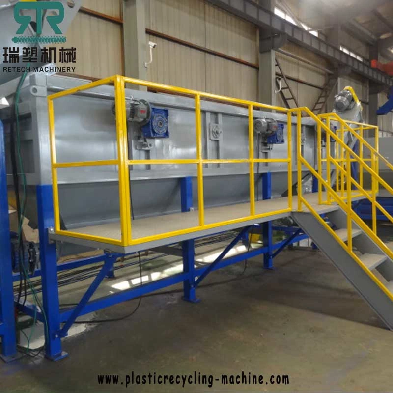 High Efficient Pet Bottle Recycling Washing Crushing Drying Plant with Hot Washing Equipment