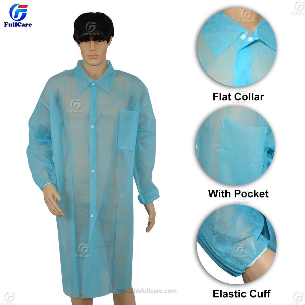 Lab Coat, PP Lab Coat, SMS Lab Coat, Nonwoven Lab Coat, Polypropylene Lab Coat, Protective Lab Coat, Disposable Lab Coat, Doctor Lab Coat,