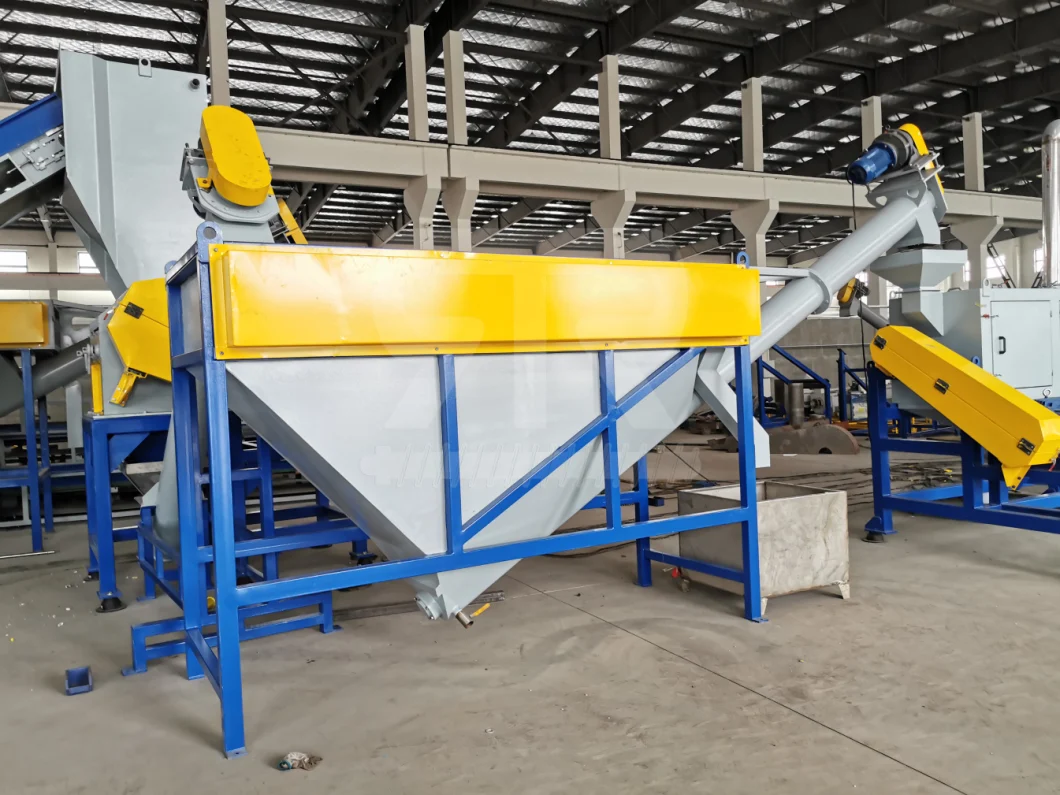 Recycling of Plastic Waste Pet Bottle Crushing Washing Drying Machine with Hot Washer