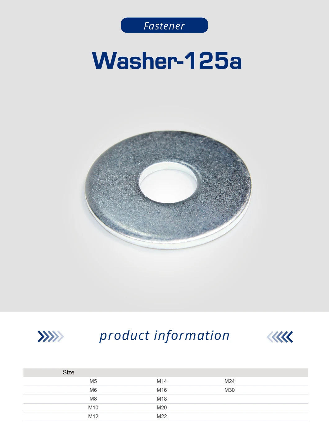 Washer-125A Carbon Steel Flat Washer Spring Washer Titanium Plain Washers Fastener