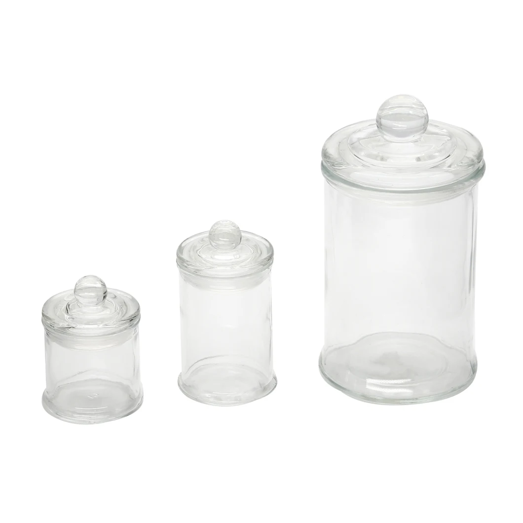 Glassware Glass Jar with Plastic Airtight Lid Glass Jar Glassware Glass Jars
