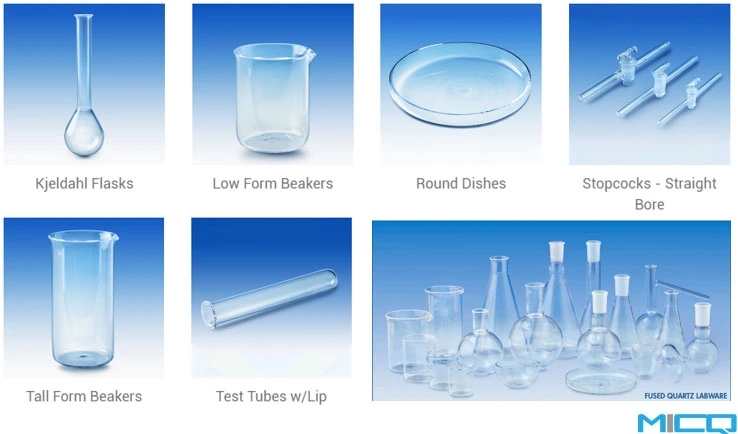 High Quality Lab Used Quartz Glass Labware/Glassware