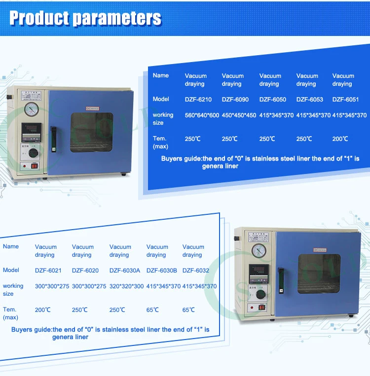 Lab Vacuum Dry Oven Vacuum Drying Oven