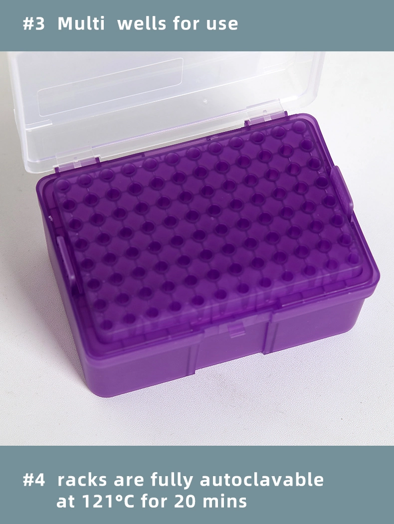 High-Quality Disposable Laboratory Pipette Tip Box for Pipette Tip 1000UL