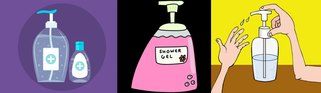 70ml Shower Gel Liquid Soap Body Lotion Pet Shampoo Bottle