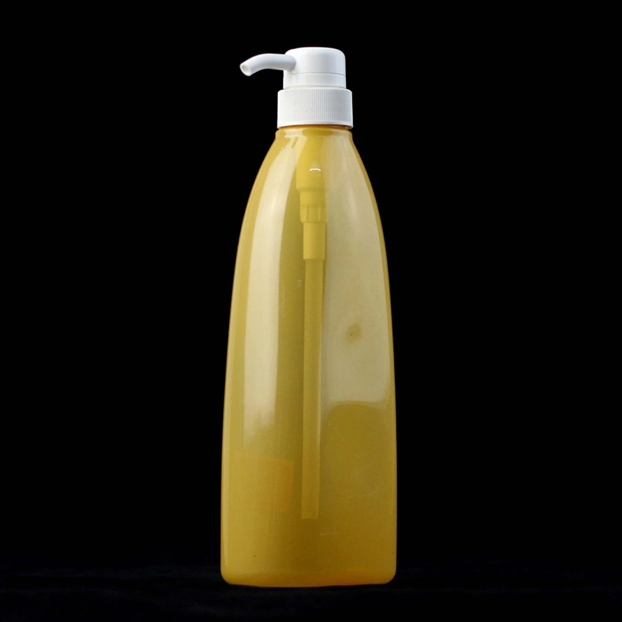 750ml Pet Plastic Brown Color Shampoo and Conditioner Bottle with Lotion Pump Packaging