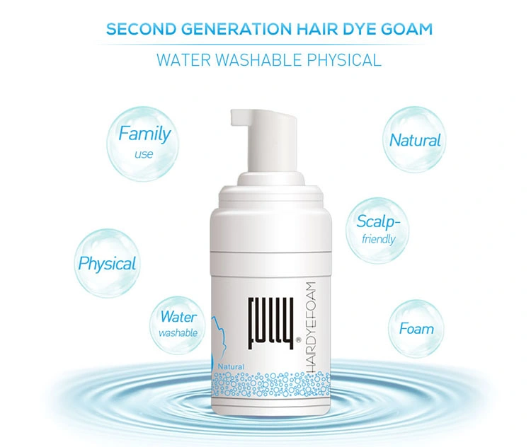 Fully Anti White Hair Ppd Free Natural Dye Hair Color Enhancing Shampoo for Black Hair