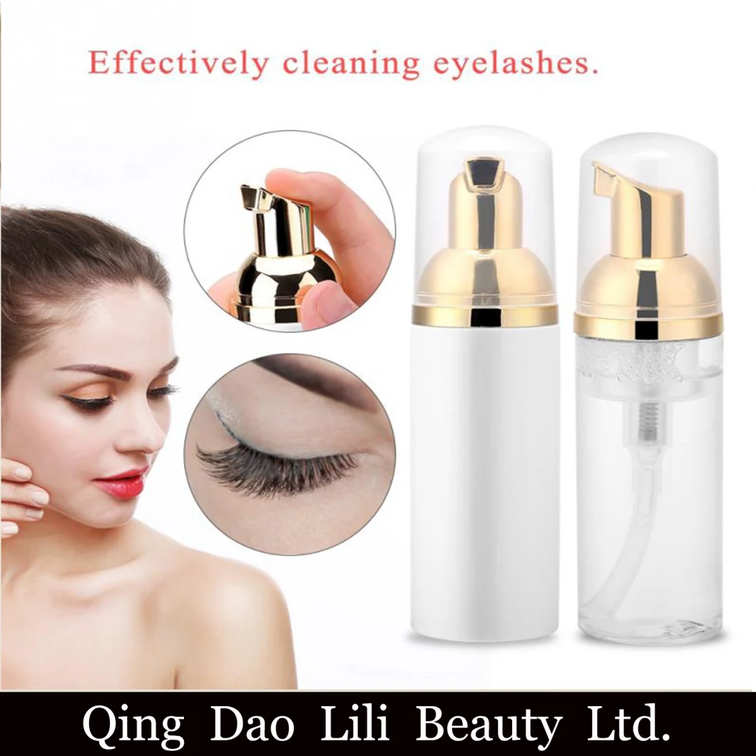60ml Professional Eyelash Eye Lashes Foam Cleaner Individual Eyelash Extension Shampoo for Grafting Planting Eyelashes