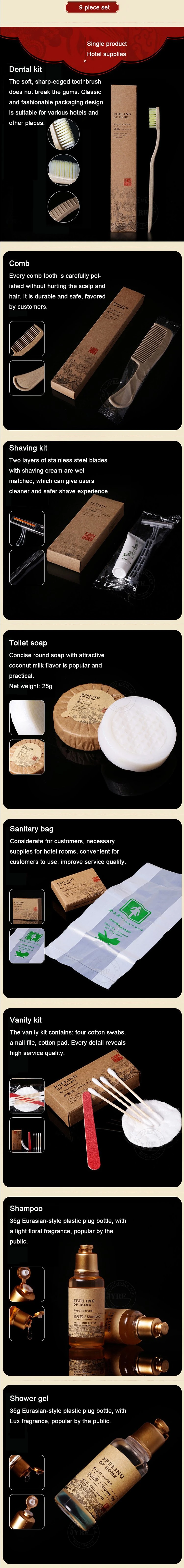 Hotel Amenity Set Wholesale Supply/Hotel Bathroom Toiletries Shampoo and Soap