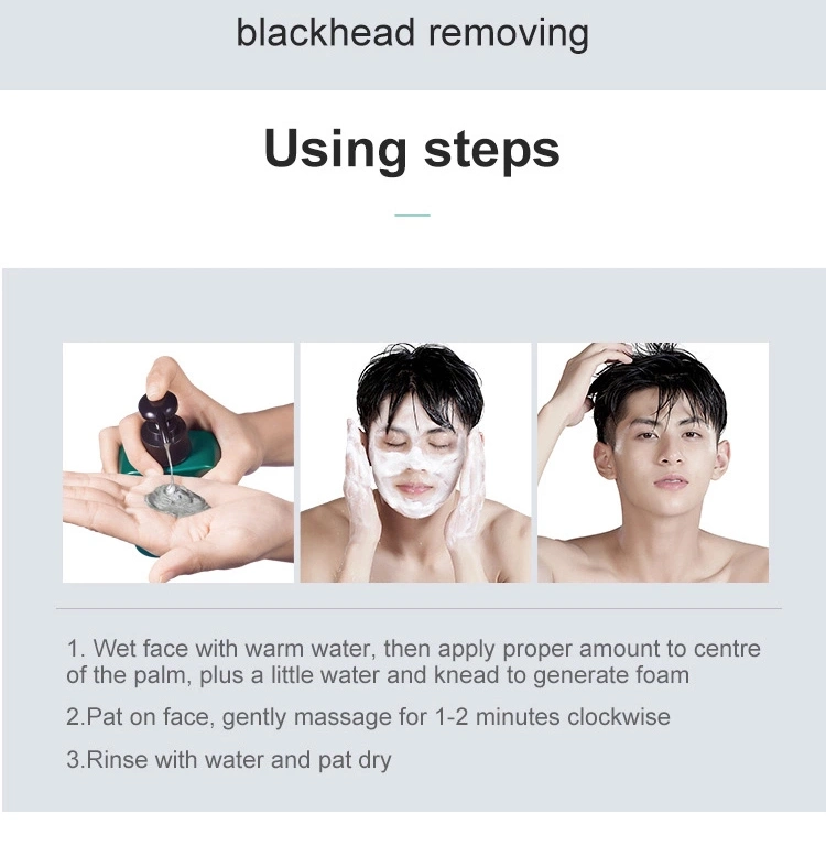 Men Use Cleanser Organic Natural Converge Pore Anti-Acne Soft Bubble Facial Cleanser