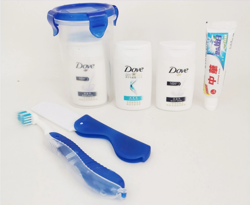 Hotel Bath Supplies Portable Travel Sample Set Shampoo Hair Care Hair Bath Toothpaste Toothbrush Set