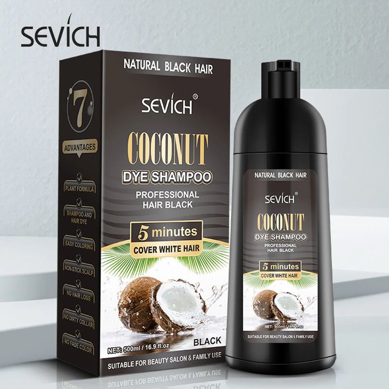 Private Label Sevich 25ml Hair Shampoo Home Use Hair Dye Hair Color Shampoo