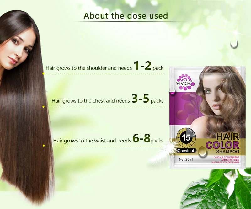 Sevich Hair Shampoo Home Use Hair Dye Hair Color Shampoo
