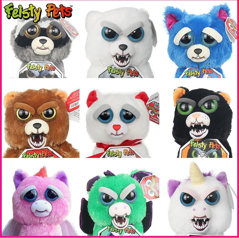 New Feisty Unicorn Pets Adorable Plush Stuffed Animal Plush Toy Scary Cute Squeeze Pets