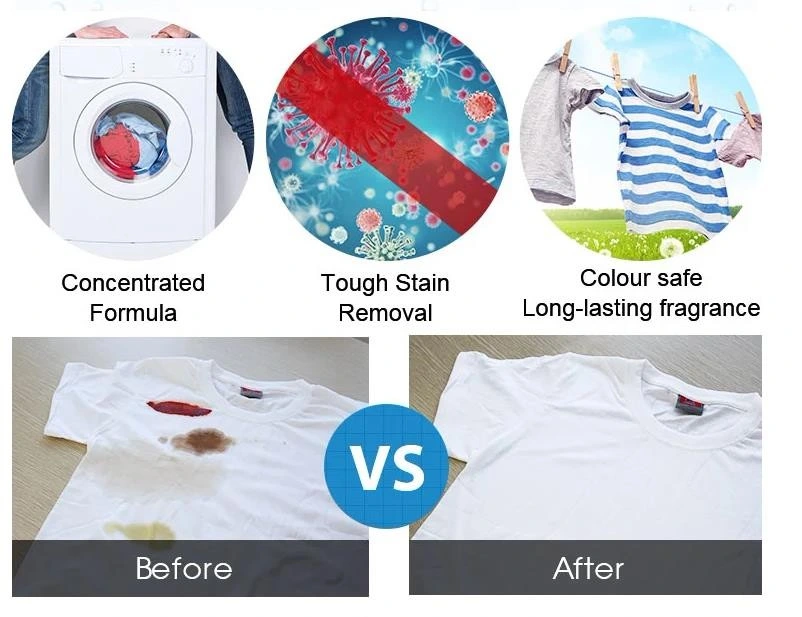Transparent White Color OEM Natural Laundry Detergent Pods
