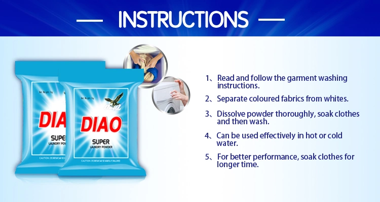 Diao Brand Super Laundry Powder, Wshing Powder, Detergent Powder