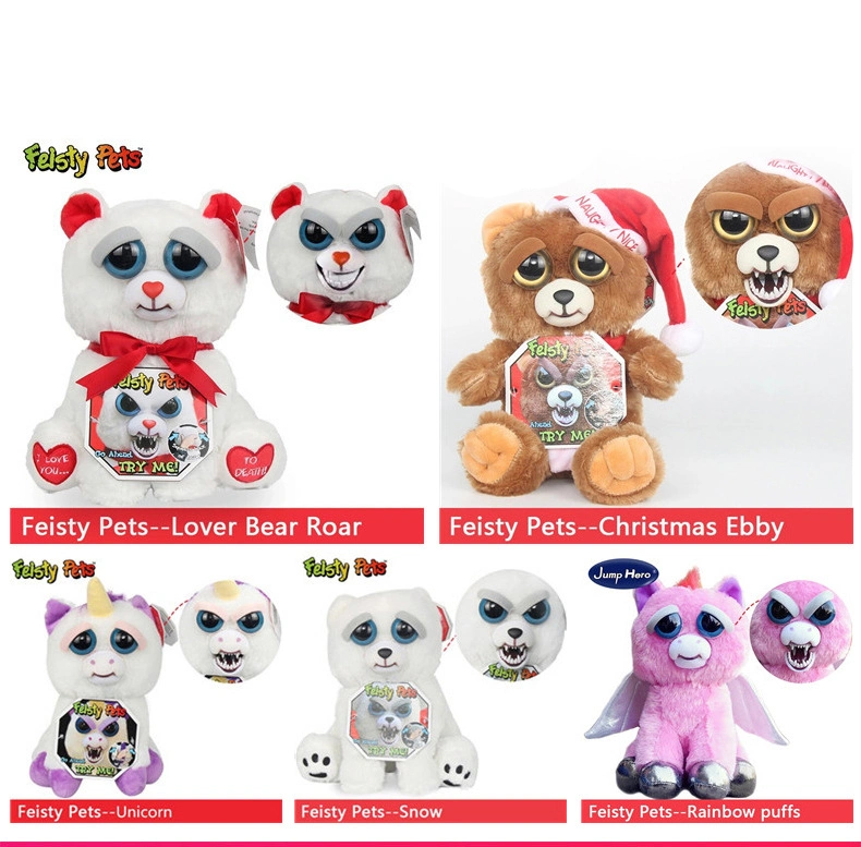 New Face Changing Unicorn Pets Adorable Plush Stuffed Animal Plush Toy Squeeze Pets
