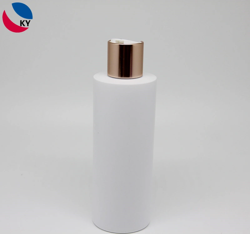 250ml HDPE Plastic Shampoo Conditioner Bottles with Aluminum Gold Disc Cap