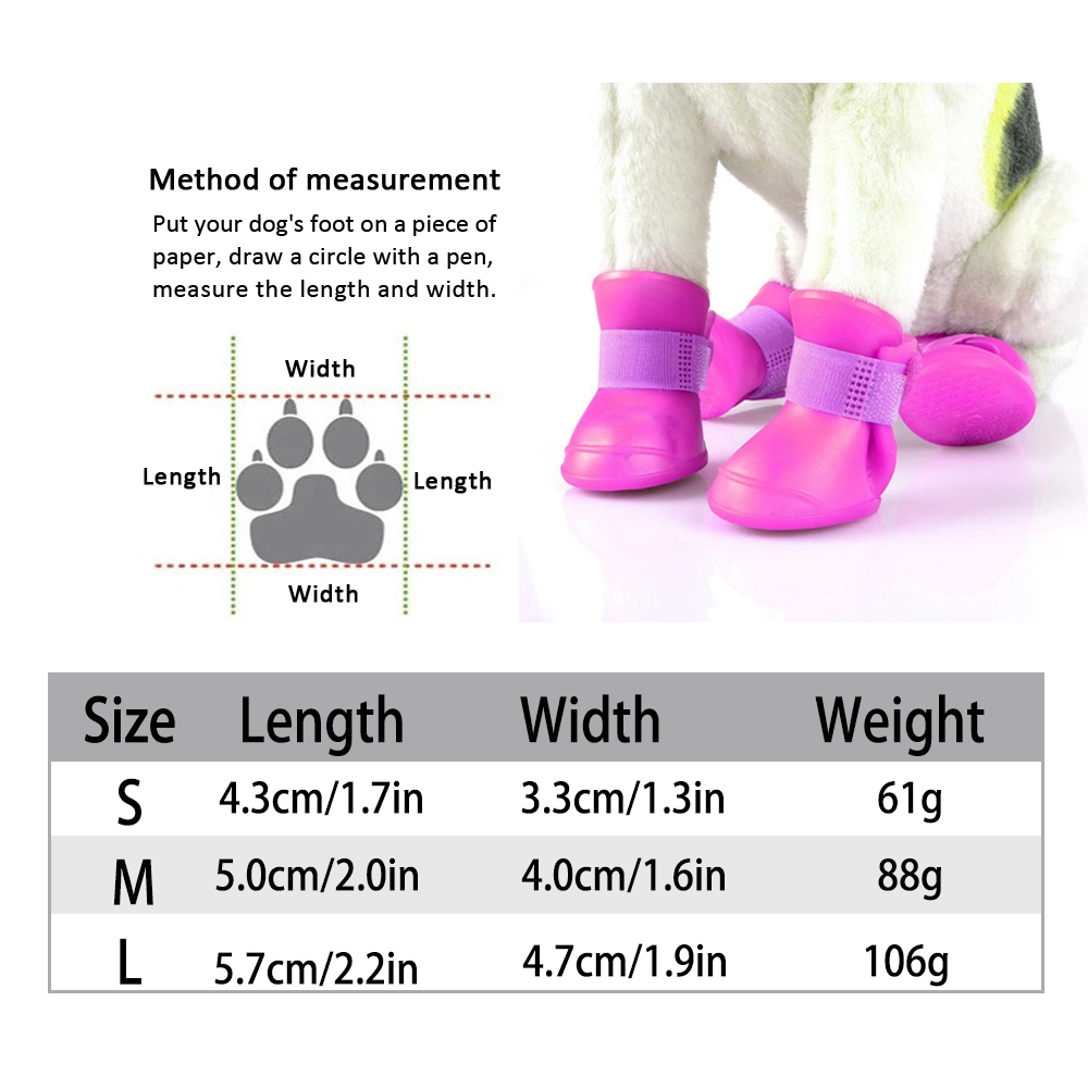 Dog Shoes Waterproof Rain Pet Shoes for Dog Puppy Rubber Boots Puppy Shoes Pet Products