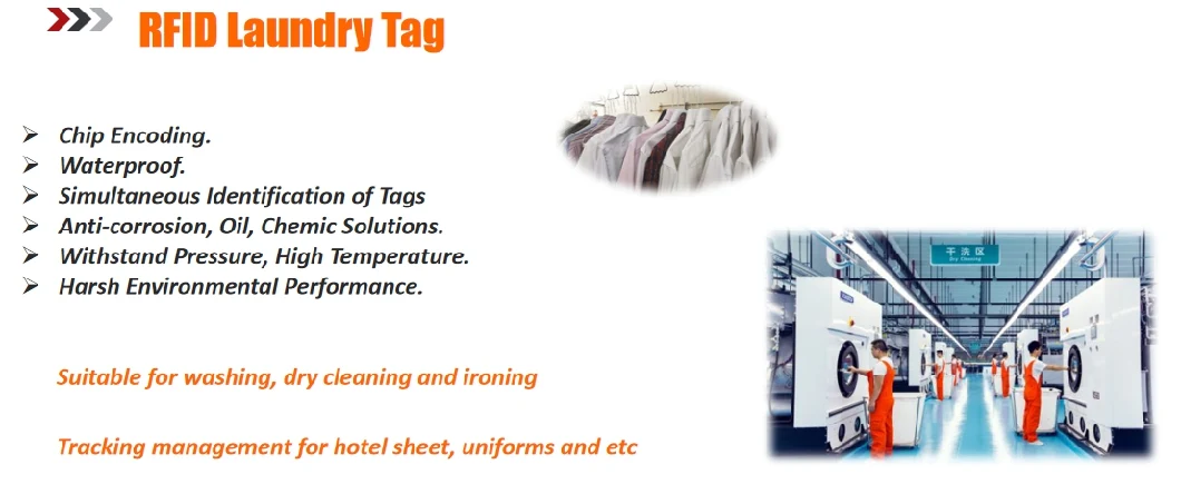 Towels and Sheets Tracking and Laundry Management Durable Soft Silicone UHF RFID Laundry Tag