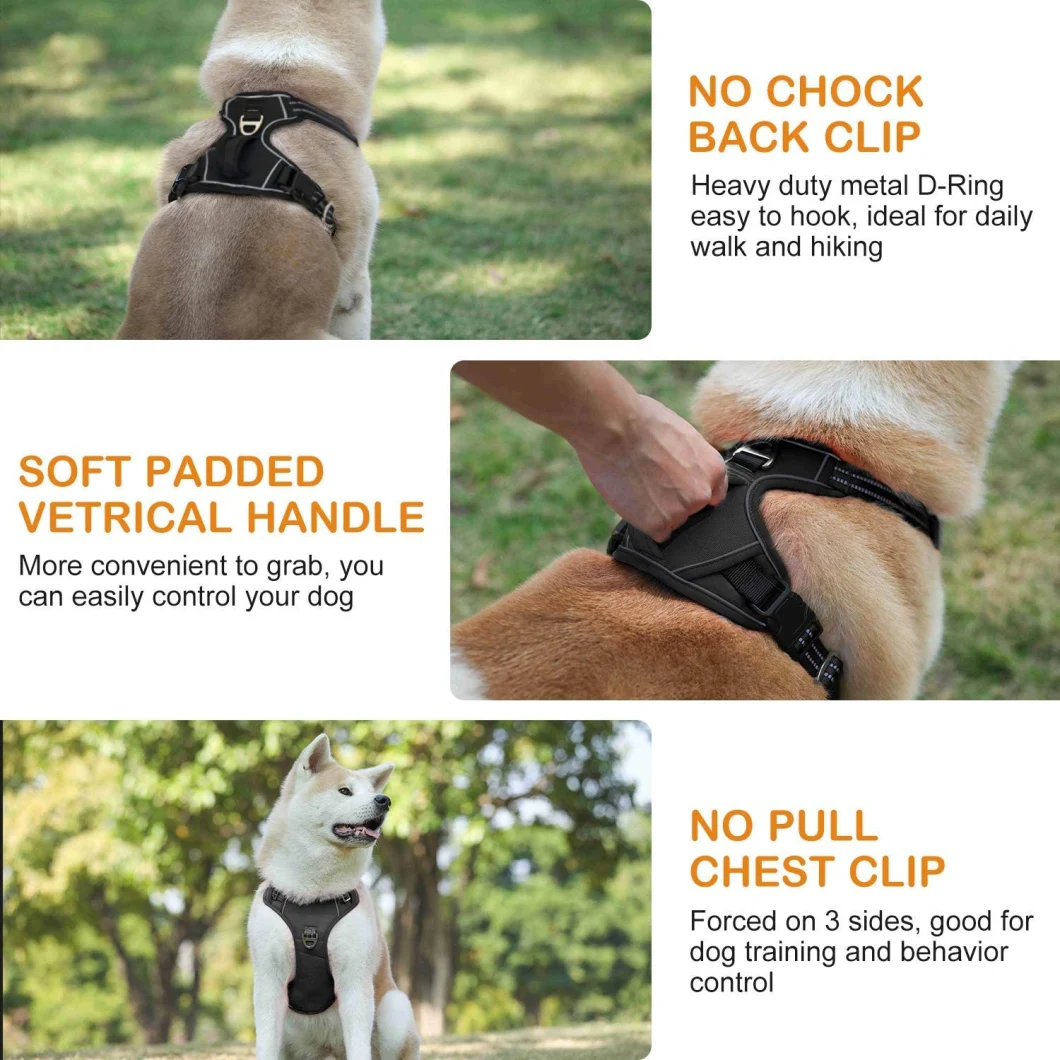 No Pull Harness for Large Dogs Medium Dogs Adjustable Easy Control Dog Harness