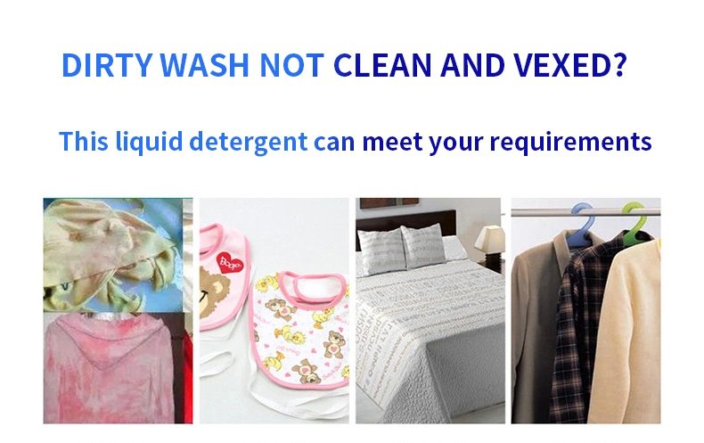 OEM 1L 2L Liquid Detergent Powder Bacteriostatic Clean Laundry Detergent