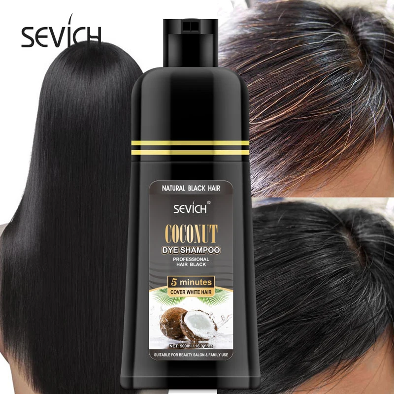 Professional Hair Shampoo Factory Cheap 500ml Coconut Black Hair Shampoo
