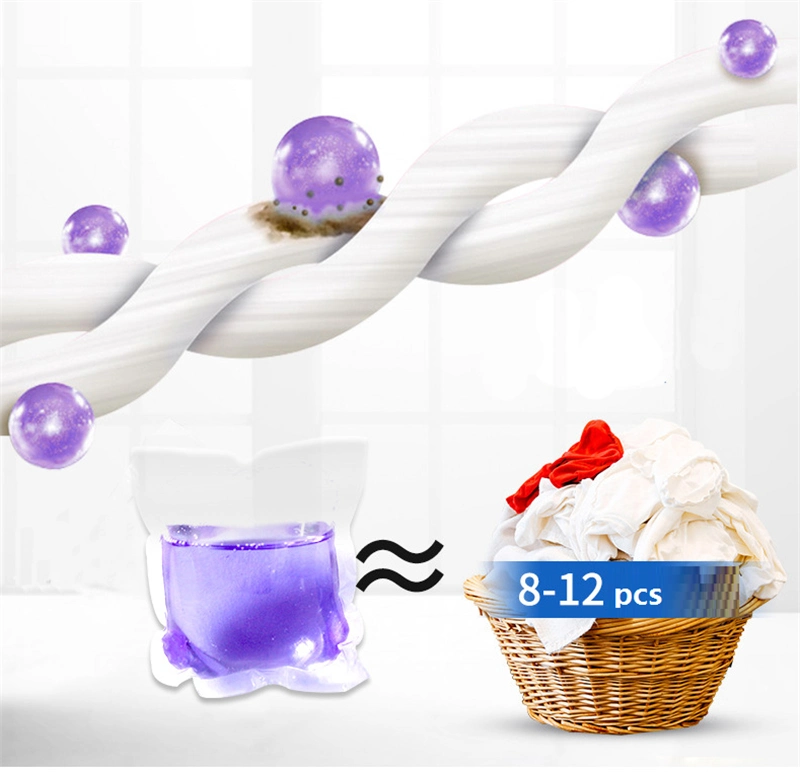 Lavender Scents Liquid Washing Powder Laundry Detergent Capsules Pods
