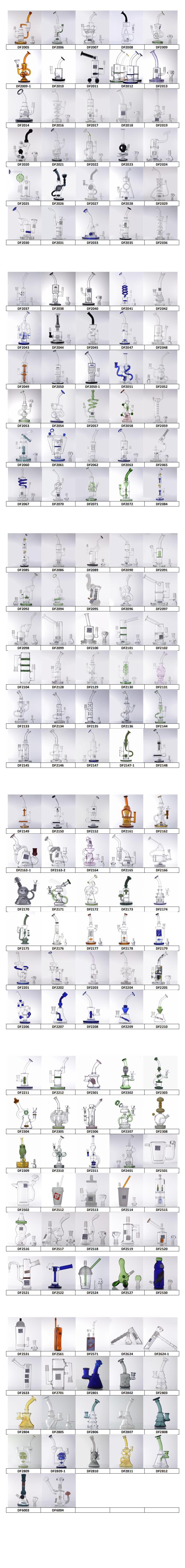 DF2633 Wholesale Glass Smoking Water Pipe Glass Pipe DAB Pipe